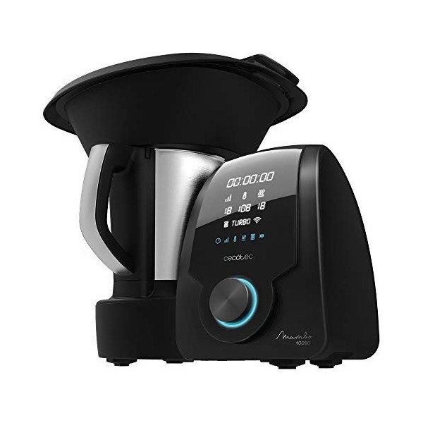 Cecotec Robot de Cuisine Multifonction Mambo 10090. Cuillère MamboMix, APP, Bol Habana, 30 Fonctions, Bol en acier inoxydable