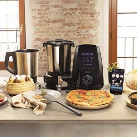 Cecotec Robot de Cuisine Multifonction Mambo 10090. Cuillère MamboMix, APP, Bol Habana, 30 Fonctions, Bol en acier inoxydable