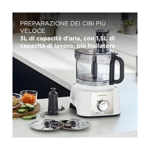 Robot cucina Kenwood FDP65450WH, Blanc