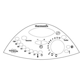Thermodernizate.com ZLKV Nuevo Sticker de Panneau de Commande pour thermomix Tm31 Transparent