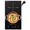 AMZCHEF plaque induction 2 feux, plaque à induction encastrable avec 10 niveaux de puissance, 93% defficacité thermique, com