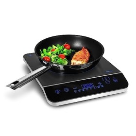 MEDION Plaque de cuisson à induction, 2000 Watt, Plage de température 60-240°C, 8 programmes automatiques, 10 niveaux de puis