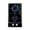 BELDEKO - Plaque de cuisson Gaz verre noir 2 feux - 4000W - Gaz ville et bouteille