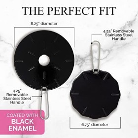 Diffuseur de chaleur en fonte pour cuisinière à gaz – 2 tailles incluses – 21,6 cm et 17,9 cm – Diffuseurs de chaleur pour cu