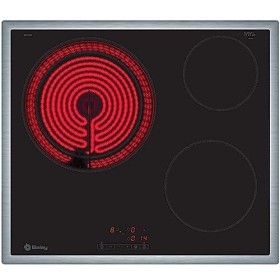 Balay 3EB715XR – Ceramic Hob Plate, 3 Zones, Large Area 28 cm, Frame
