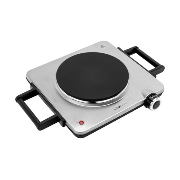 Clatronic® Plaque de cuisson électrique de 1500 W | Une plaque de cuisson pour la cuisine, le bureau ou le camping | Plaque d