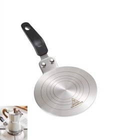 Gocoffun Plaque diffuseur de chaleur, plaque diffuseur de chaleur en acier inoxydable de 13 cm, adaptateur à induction pour c