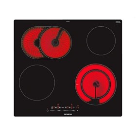 Siemens ET601FNP1E plaque Noir, Acier inoxydable Intégré placement Céramique 4 zone s 
