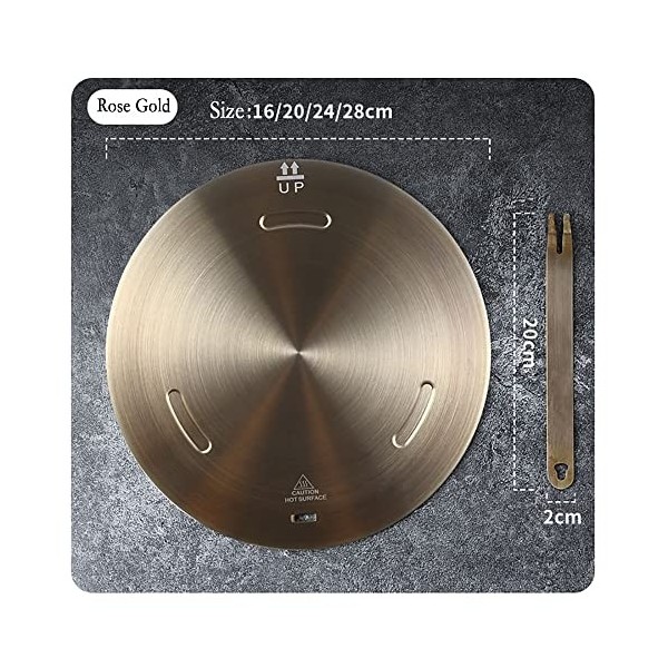 Softifund Plaque diffuseur de chaleur pour cuisinière électronique à gaz, adaptateur à induction avec poignée amovible pour b