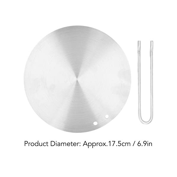 TOPINCN Plaque DInduction de Diffuseur de Chaleur, Adaptateur de Plaque de Convertisseur de Chaleur Dadaptateur de Cuisiniè