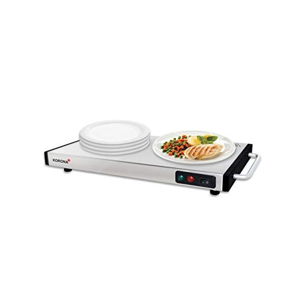 Korona 59500 Plaque chauffante 1100 W max. pour garder les aliments au chaud | Utilisable sans fil | 40 x 20 cm