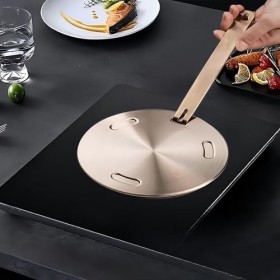 NISPOTDOR Diffuseur de chaleur pour cuisinière à gaz, plaque dadaptation pour plaque de cuisson à induction, disque converti