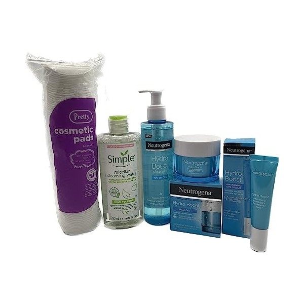 Kit complet de démarrage pour le régime dhydratation du visage et kit de soins de la peau nettoyage complet + crème hydrata