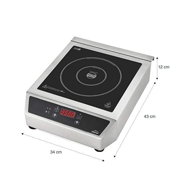 Lacor 69132 Plaque Induction Professionnelle 3500 W, Gris