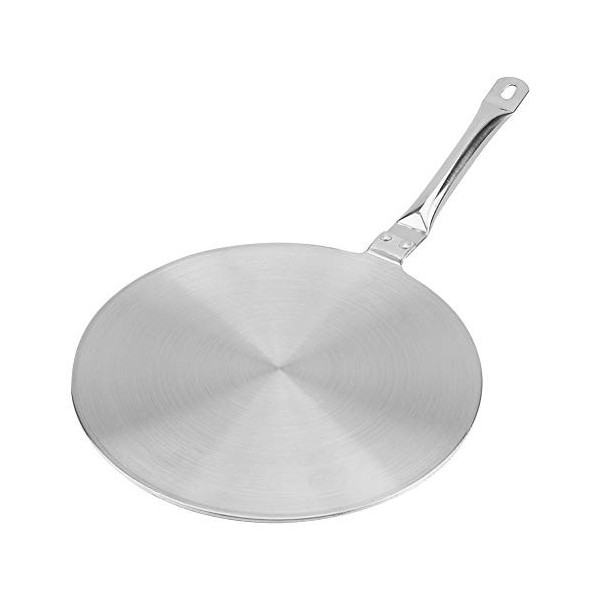 Nikou Plaque de diffuseur de chaleur - Convertisseur de diffuseur de chaleur en acier inoxydable pour aliment de cuisinière à