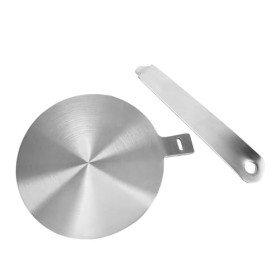 RUCUDIM Plaque annulaire diffuseur de chaleur pour plaque à induction, plaque à induction en acier inoxydable, plaque conduct