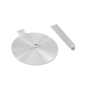 Adaptateur Induction, disque relais induction 20cm, poignée détachable disque adaptateur plaque, induction hob heat diffuser 