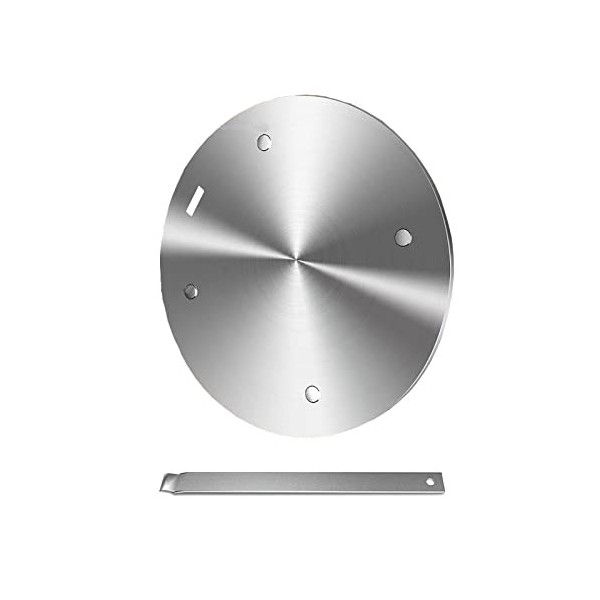 Grourarty Plaque diffuseur de chaleur 28 cm en acier inoxydable pour plaque de cuisson électrique à gaz en verre plaque conve