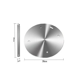 Grourarty Plaque diffuseur de chaleur 28 cm en acier inoxydable pour plaque de cuisson électrique à gaz en verre plaque conve