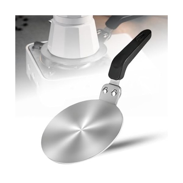 CHUNZHILAI Plaque adaptateur à induction pour plaque à induction en acier inoxydable pour cafetière, lait, café, ustensiles d