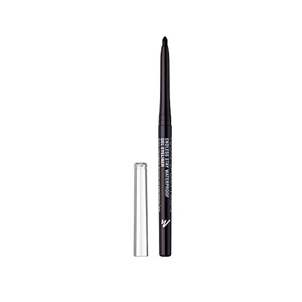 Manhattan Endless Stay Waterproof Gel Eyeliner - Eyeliner noir en gel - Avec mine pivotante sans pointes - Couleur Blackest B