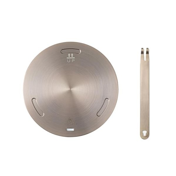 RoseFlower Adaptateur Plaque Induction 28cm/11, Plaque de Conversion de Plaque à Induction en Acier Inoxydable, Plaque de D