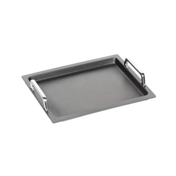 AMT Gastroguss Gastronorm AMZN-I-23733-G Plaque de cuisson lisse GN 2/3 compatible induction, 35,4 cm x 32,5 cm, hauteur 2 cm