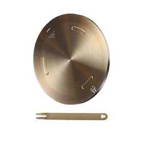 Grouarty - Plaque de distribution de chaleur en acier inoxydable de 20 cm - Adaptateur à induction - Plaque de mijotage pour 
