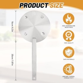 Hawdows Adaptateur à induction, 16cm Adaptateur Plaque Induction, Disque Relais Induction, Plaque de Diffusion de Chaleur ave