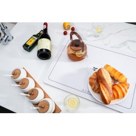 CELOX® - Plata v2 Chauffe-Plats Électrique Pliable 500W, Plaque Chauffante Portable Enroulable et Programmable, Chauffant et 