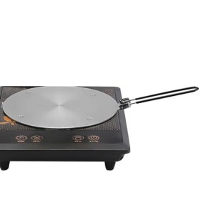 Welhammsae Adaptateur à Induction, Induction Hob Heat Diffuser pour Cafetières et Ustensiles de Cuisine avec Poignée Amovible