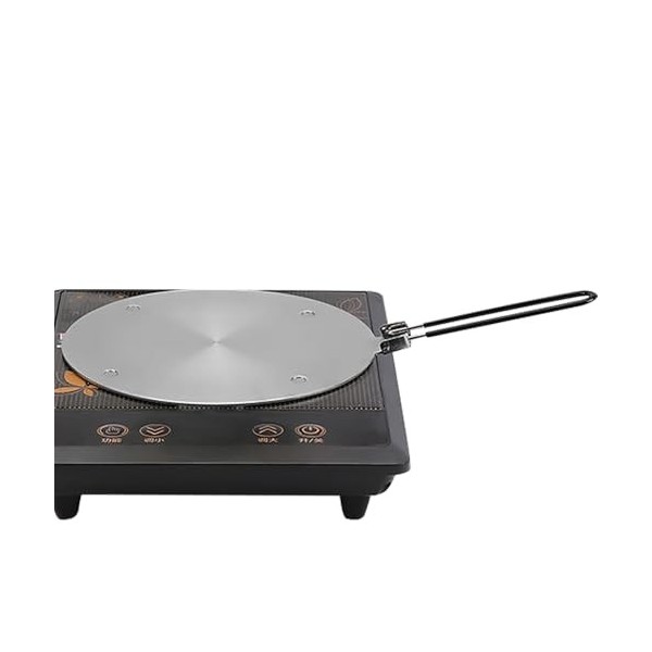Welhammsae Adaptateur à Induction, Induction Hob Heat Diffuser pour Cafetières et Ustensiles de Cuisine avec Poignée Amovible
