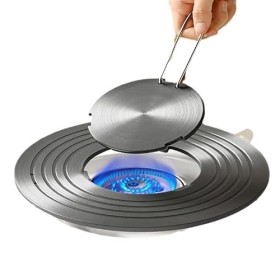 Adaptateur à induction 26 cm – Plaque annulaire amovible 2 en 1, plaque dadaptation universelle à induction, plaque de diffu