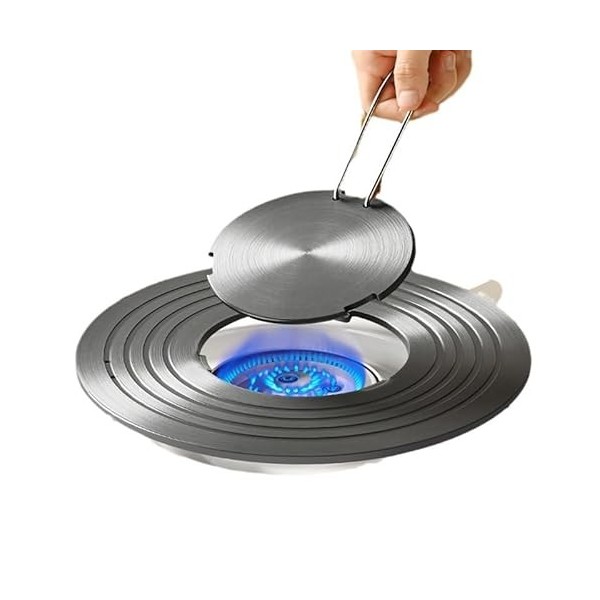 Adaptateur à induction 26 cm – Plaque annulaire amovible 2 en 1, plaque dadaptation universelle à induction, plaque de diffu