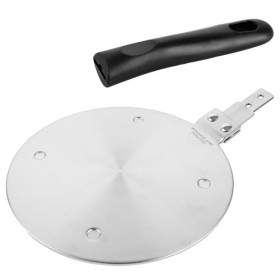 LDHHYH Adaptateur Induction, adaptateur induction plaque 20cm, plaque de diffusion de chaleur acier inoxydable, induction hob