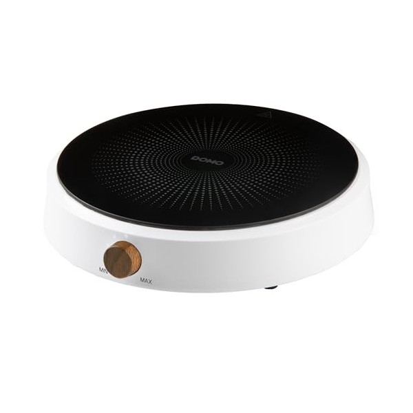 DOMO DO30112IP Plaque de cuisson à induction ronde - 1 feuon 120cm - DO30112IP, Blanc/Noir