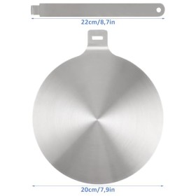 Plaque dadaptation à induction, 20 cm, plaque dadaptation à induction, adaptateur à induction, avec poignée amovible, plaqu