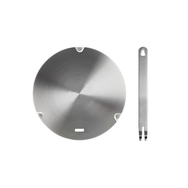 Plaque dadaptation à induction - Plaque adaptateur de cuisinière à induction en acier inoxydable - Plaque dadaptation Heat 