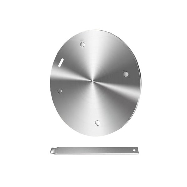 Grouarty Plaque diffuseur de chaleur de 16 cm en acier inoxydable pour plaque de cuisson électrique à gaz, plaque de cuisson 