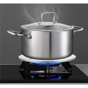 Lifenergric Plaque convertisseur de plaque à induction en acier inoxydable avec poignée amovible pour cuisinière à gaz 28 cm