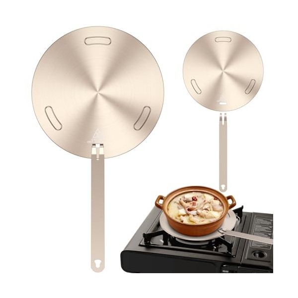 Adaptateur à induction, plateau à induction avec poignée, plaque de diffusion de chaleur, plaque adaptateur universel pour ta