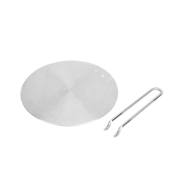 Lybunair Plaque de Diffusion de Chaleur en Acier Inoxydable avec Poignée Isolante, Adaptateur Induction, Disque Relais Induct