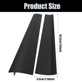 Lot de 2 bandes de protection en silicone pour comptoir de cuisine - Résistantes à la chaleur - Anti-taches - Faciles à netto