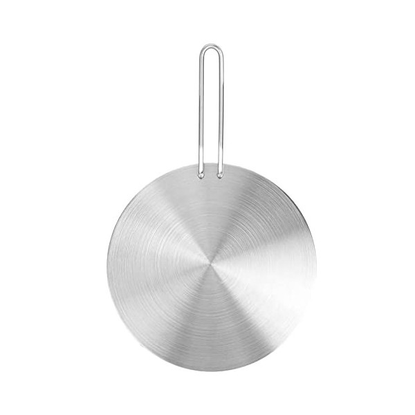 XIASABA Plaque De Dissipateur De Chaleur à Induction en Acier Inoxydable, Adaptateur De Plaque à Induction, Batterie De Cuisi