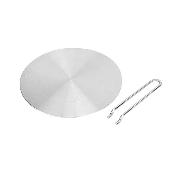 XIASABA Plaque De Dissipateur De Chaleur à Induction en Acier Inoxydable, Adaptateur De Plaque à Induction, Batterie De Cuisi