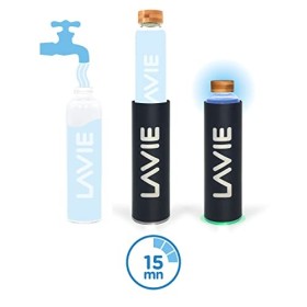 LaVie Pure Purificateur deau Innovant à Lumière UVA. Pack Famille – 1 Purificateur + 6 Bouteilles d’1 Litre. Transformez Vot