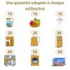 pack 100 perles de céramique et 1 charbon Binchotan Bio purificateur deau naturel robinet pour le calcaire économique et eco