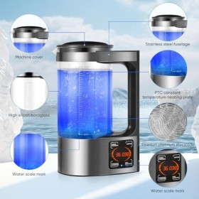 SenDeluz Fabricant Deau Hydrogène, Générateur deau Hydrogène Portable, Machine à Eau Hydrogène eau avec Fonction Thermostat