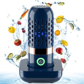 Machine de Nettoyage de Fruits et Légumes, Appareil de Nettoyage Sans fil étanche avec Technologie de Purification des Ions O