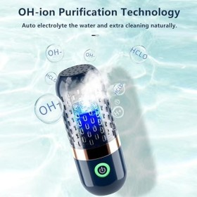 Machine de Nettoyage de Fruits et Légumes, Appareil de Nettoyage Sans fil étanche avec Technologie de Purification des Ions O